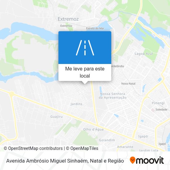 Avenida Ambrósio Miguel Sinhaém mapa