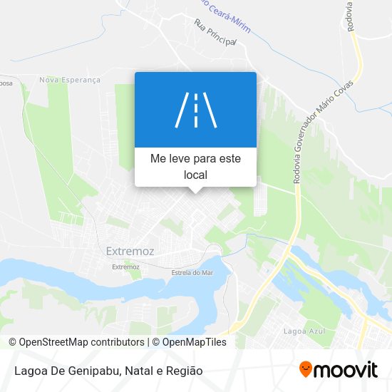 Lagoa De Genipabu mapa