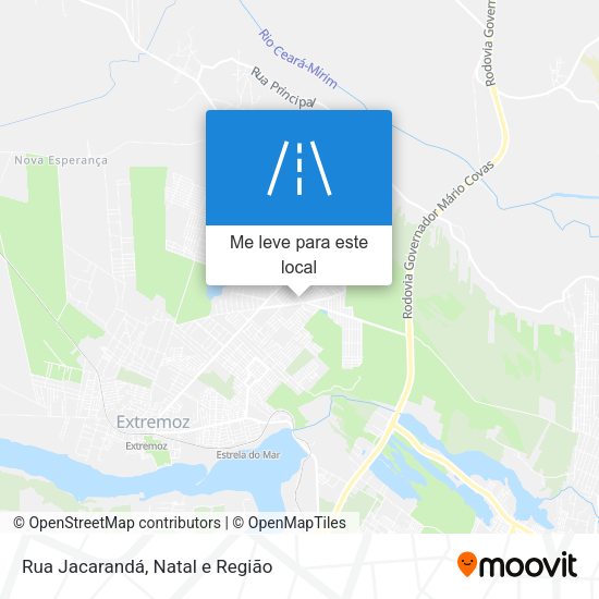 Rua Jacarandá mapa