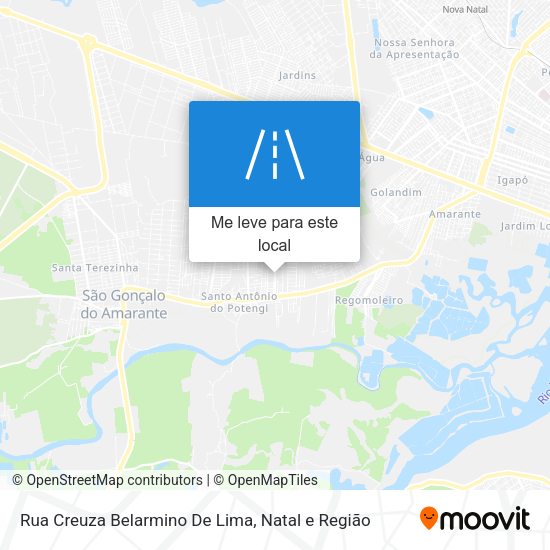 Rua Creuza Belarmino De Lima mapa