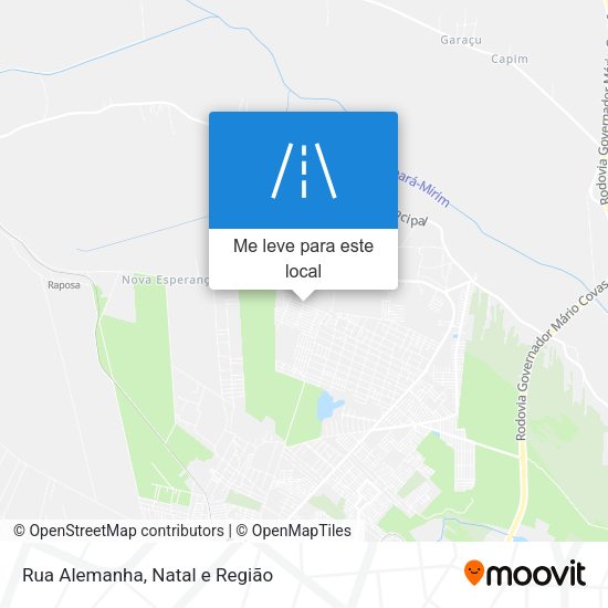 Rua Alemanha mapa