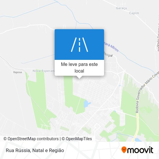 Rua Rússia mapa