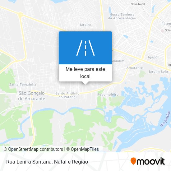 Rua Lenira Santana mapa