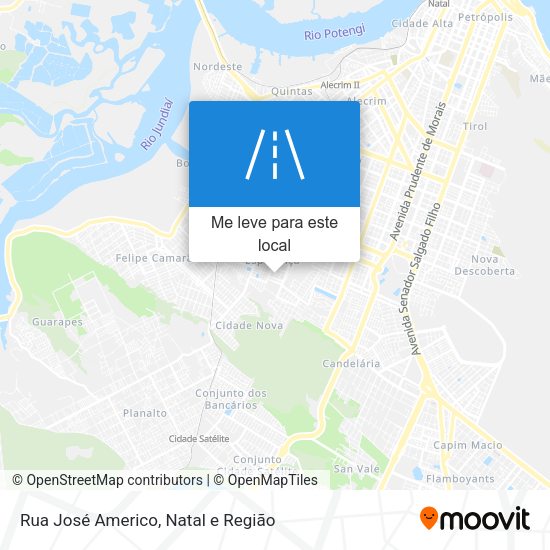Rua José Americo mapa