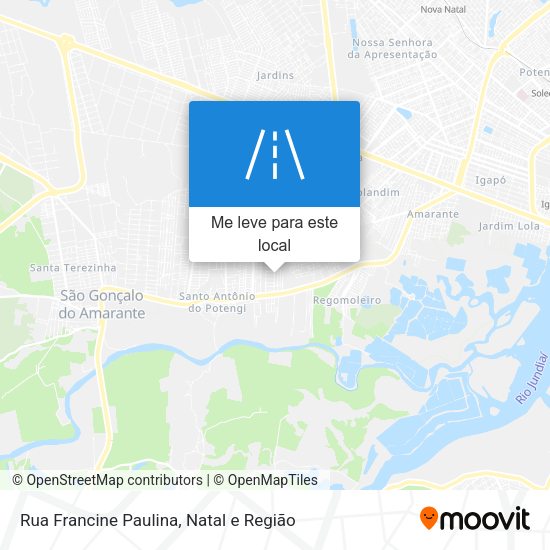 Rua Francine Paulina mapa