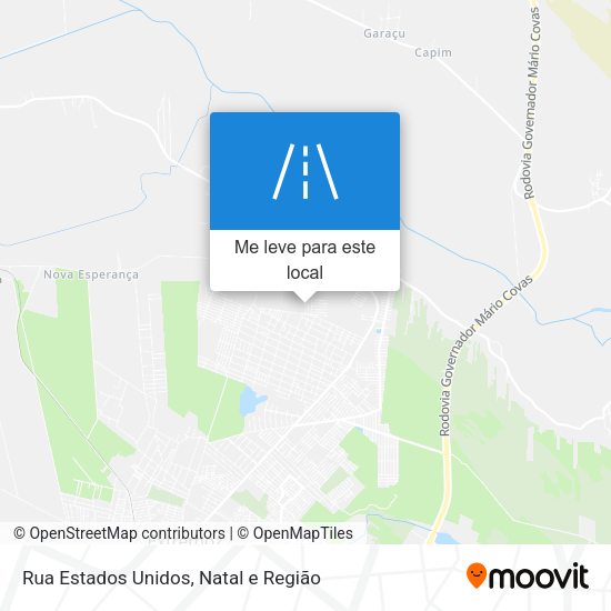 Rua Estados Unidos mapa
