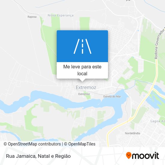 Rua Jamaica mapa
