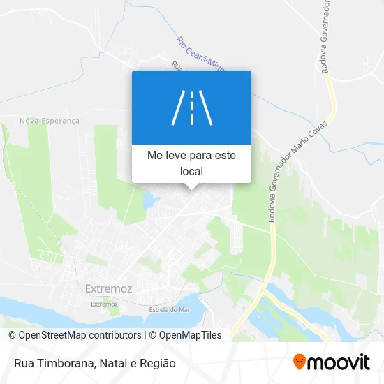 Rua Timborana mapa