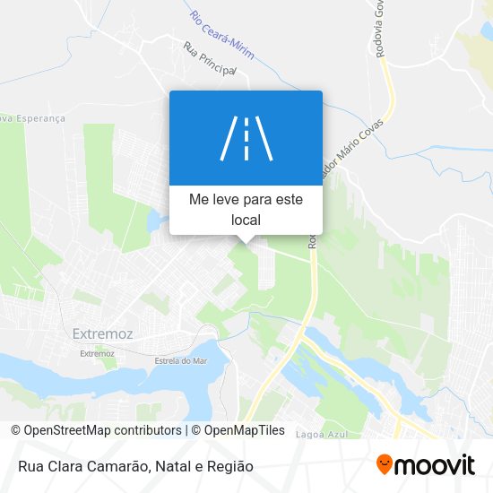 Rua Clara Camarão mapa