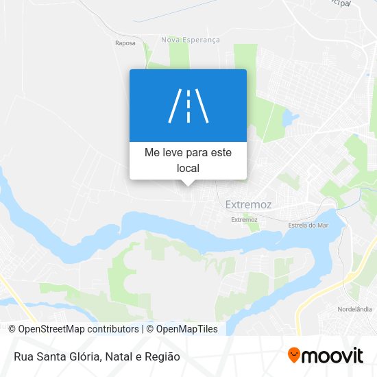 Rua Santa Glória mapa