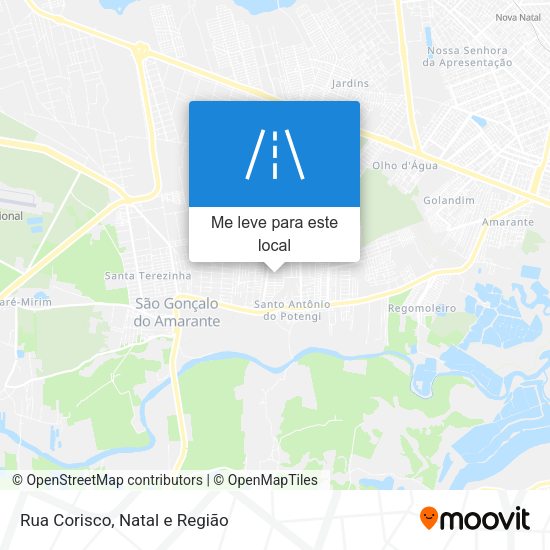 Rua Corisco mapa
