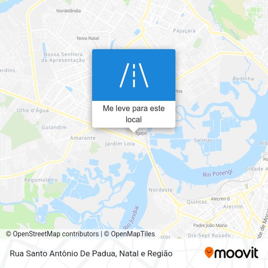Rua Santo Antônio De Padua mapa
