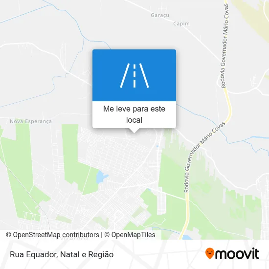 Rua Equador mapa