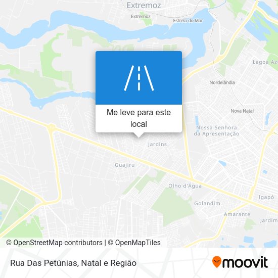 Rua Das Petúnias mapa