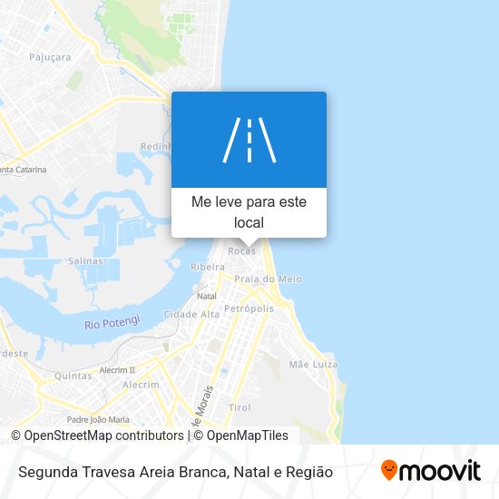 Segunda Travesa Areia Branca mapa