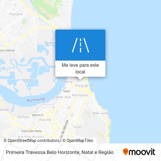 Primeira Travessa Belo Horizonte mapa