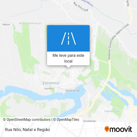 Rua Nilo mapa