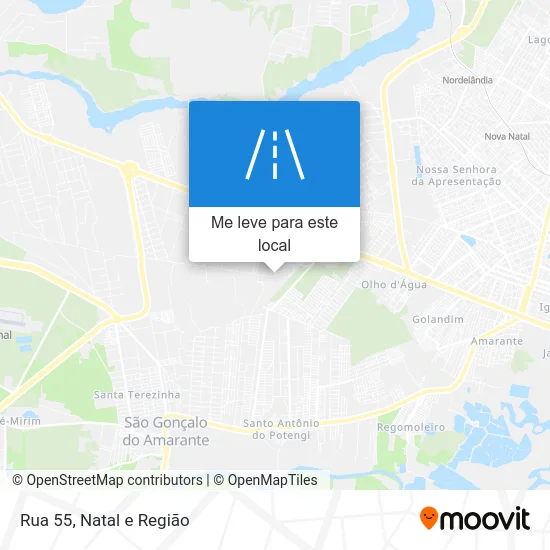 Rua 55 mapa