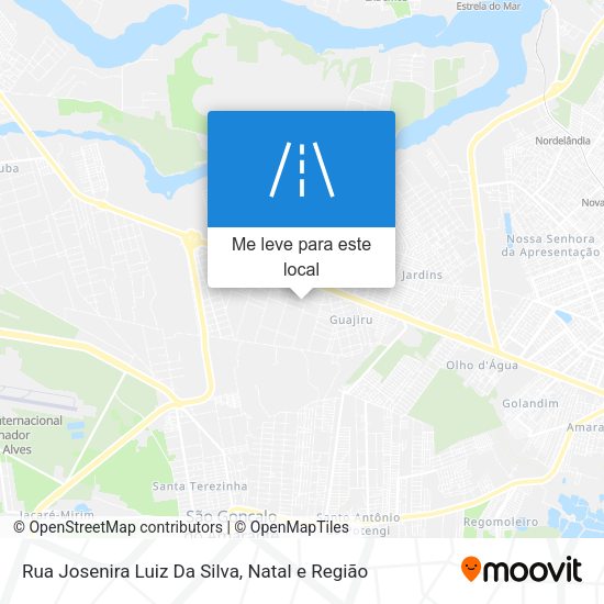 Rua Josenira Luiz Da Silva mapa