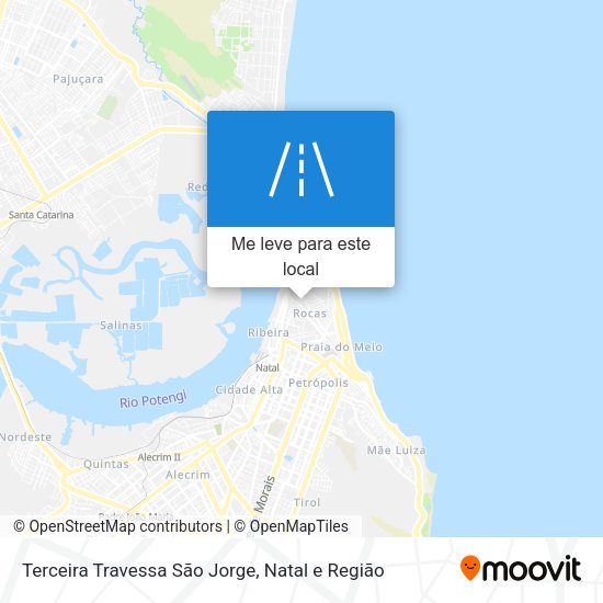 Terceira Travessa São Jorge mapa