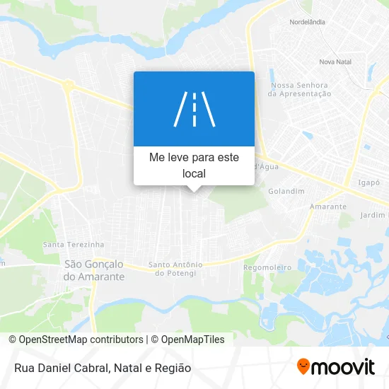 Rua Daniel Cabral mapa