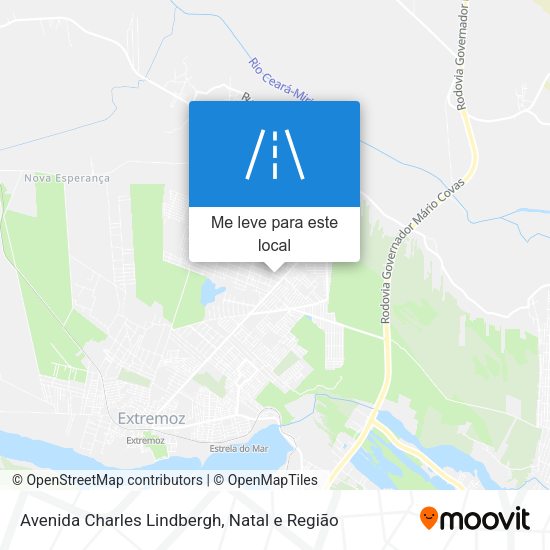 Avenida Charles Lindbergh mapa