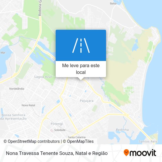 Nona Travessa Tenente Souza mapa