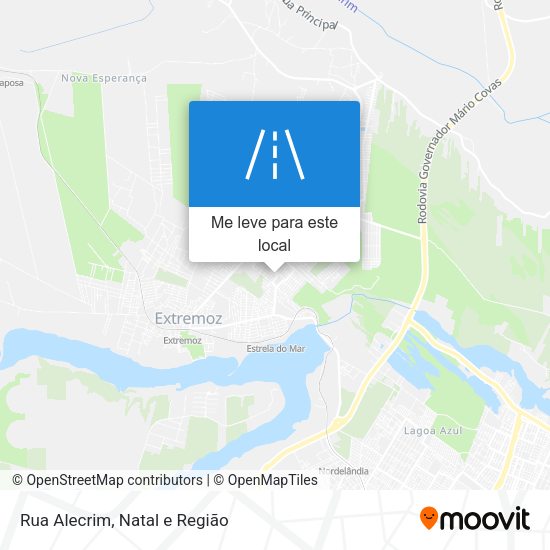 Rua Alecrim mapa