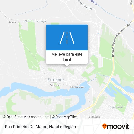 Rua Primeiro De Março mapa
