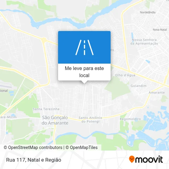 Rua 117 mapa