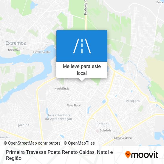 Primeira Travessa Poeta Renato Caldas mapa
