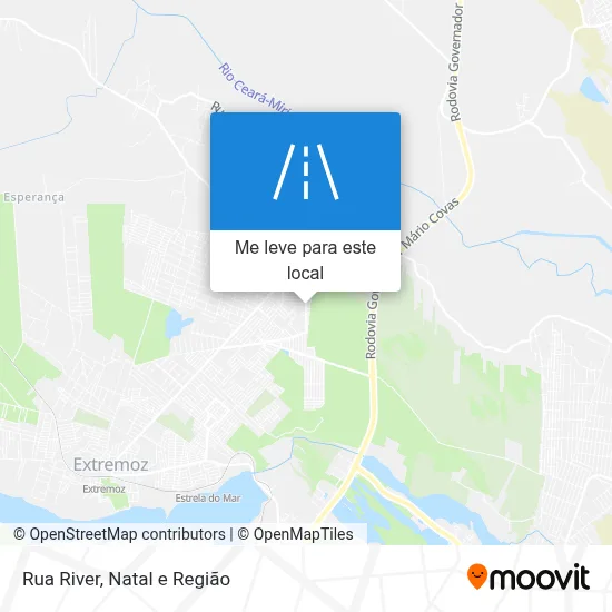 Rua River mapa