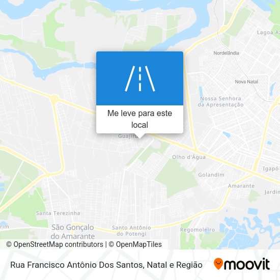 Rua Francisco Antônio Dos Santos mapa