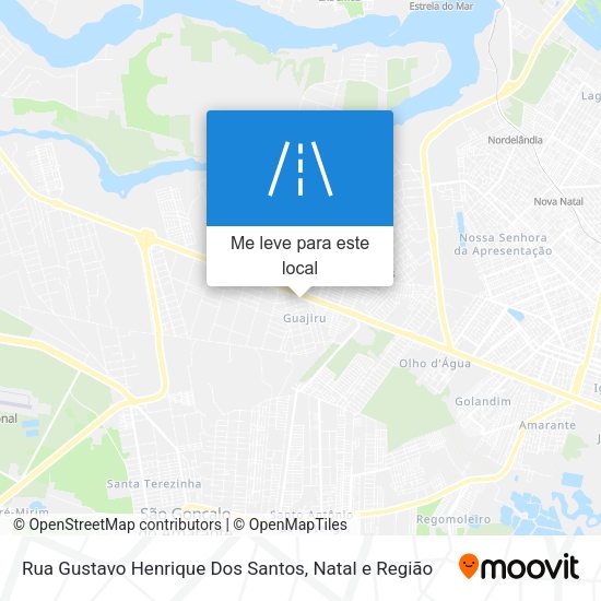 Rua Gustavo Henrique Dos Santos mapa