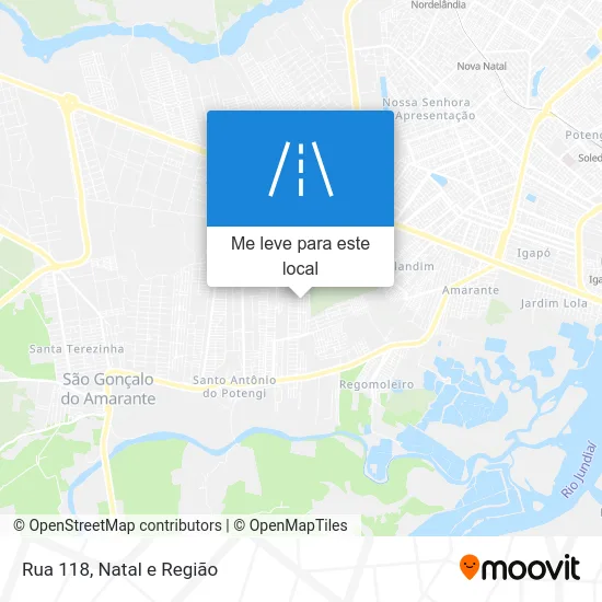 Rua 118 mapa