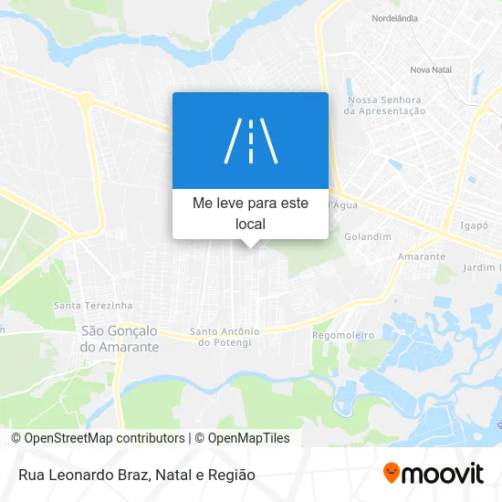Rua Leonardo Braz mapa
