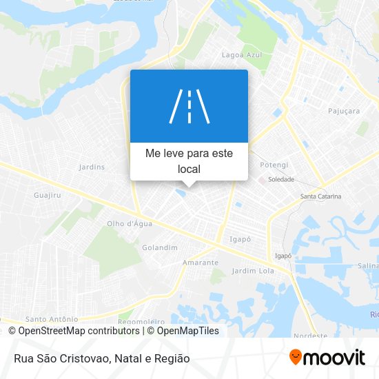 Rua São Cristovao mapa