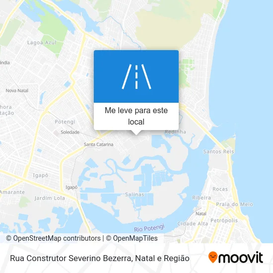 Rua Construtor Severino Bezerra mapa