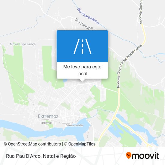 Rua Pau D'Arco mapa