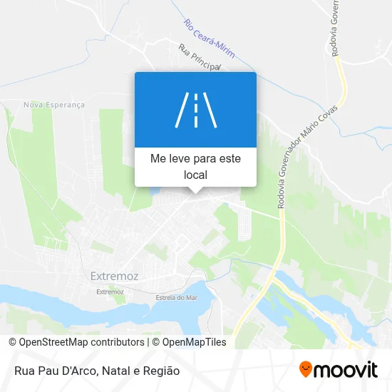 Rua Pau D'Arco mapa