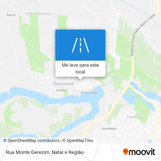 Rua Monte Gerezim mapa