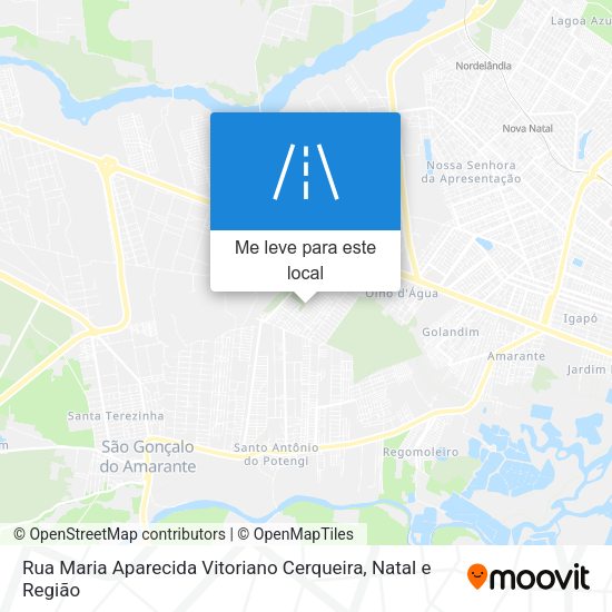 Rua Maria Aparecida Vitoriano Cerqueira mapa