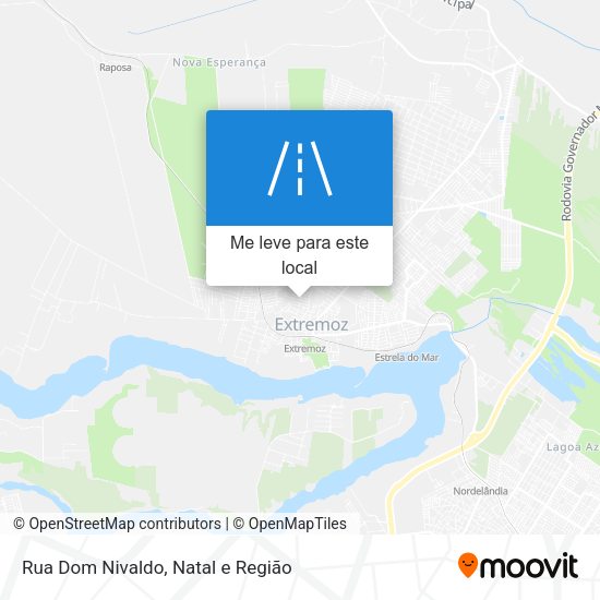 Rua Dom Nivaldo mapa