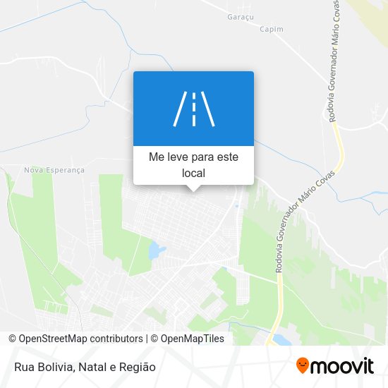 Rua Bolivia mapa