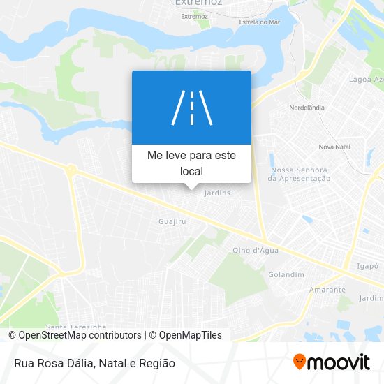 Rua Rosa Dália mapa