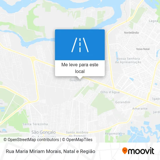 Rua Maria Miriam Morais mapa