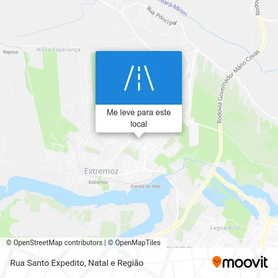 Rua Santo Expedito mapa