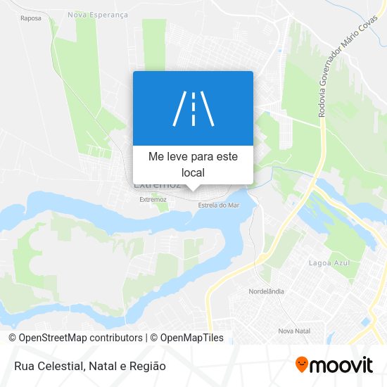 Rua Celestial mapa