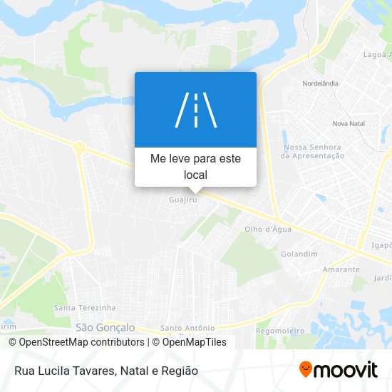Rua Lucila Tavares mapa