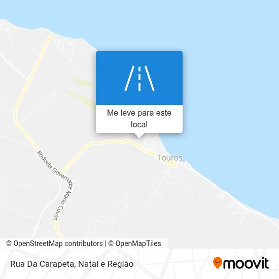 Rua Da Carapeta mapa